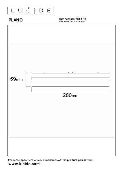 Lucide PLANO - Flush ceiling light Bathroom - Ø 28 cm - LED Dim. - CCT - 1x16W 2700K/4000K - IP44 - Opal - technical